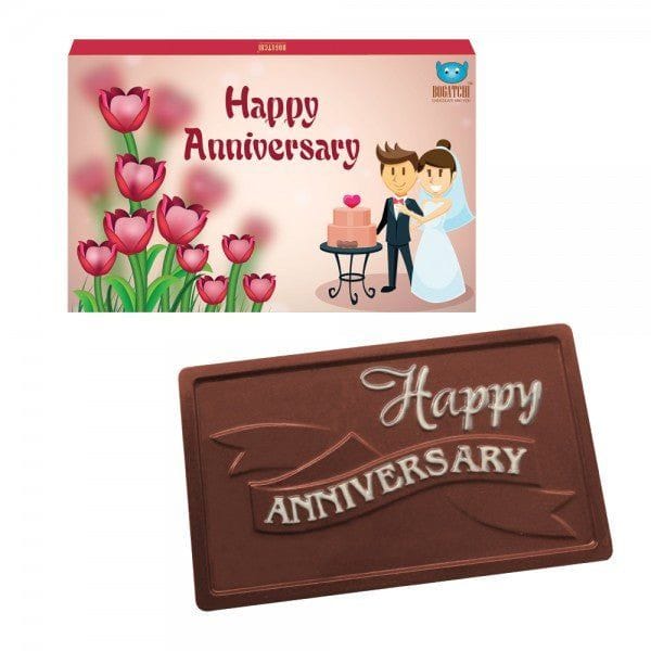 BOGATCHI Anniversary Gift for MOM and DAD, Dark Chocolates, 70 g