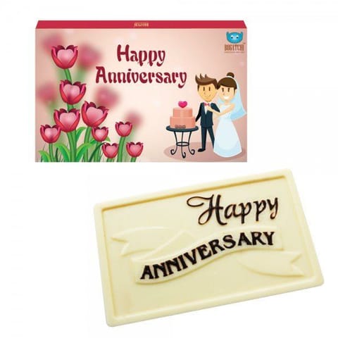 BOGATCHI  Anniversary Chocolates,  White Chocolates, 70 Grams