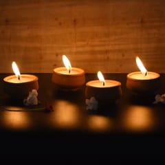 Craftlipi-Terracotta "HANDI" Candles Set of 15