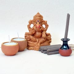 Craftlipi-Little Ganesh Gift Pack 3 (Combo Pack Puja Kit)