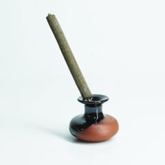 Craftlipi-6pcs Handi Incense Stick Stand with Pure Dhuna (Natural Resin) Sticks 100pcs