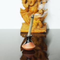 Craftlipi-6pcs Handi Incense Stick Stand with Pure Dhuna (Natural Resin) Sticks 100pcs
