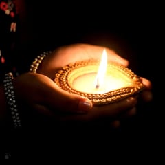 Craftlipi-Handmade Motiff Diya Wax Filled Candles set of 12