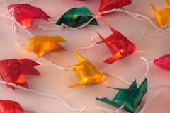 Geru Bamboo Eco-Friendly Handmade Fairy /Festive Decorative Light Fish Design Multicolor