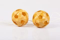Geru Bamboo Eco-Friendly Handmade Fairy /Festive Decorative Light Ball Design Natural