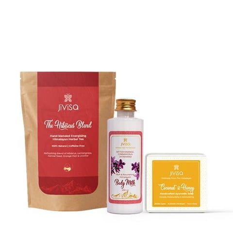 JiViSa-Skin Care Trio - Tea, Body Milk and Soap