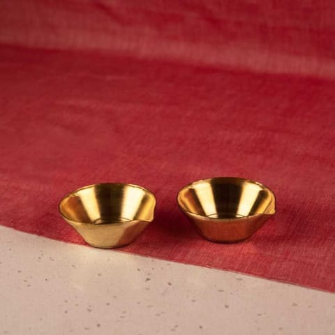 P-Tal-Brass Diya (set of 2)