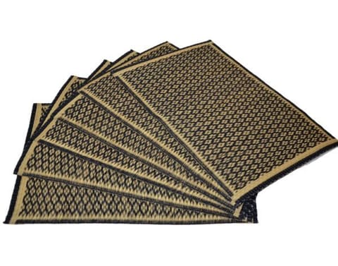 Dharini Masland Placemats Black Natural (Set of 6)