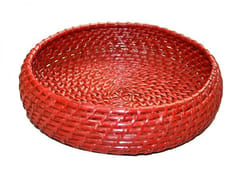 Dharini Cane Fruit Basket (Red)
