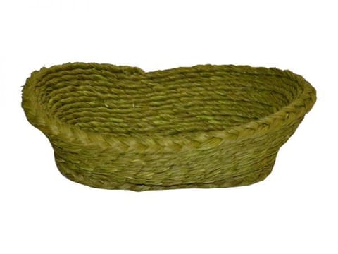 Dharini Sabai Grass Oval Basket Small (Green)