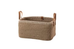 India Craft Art - Rectangular Jute Multipurpose - Wardrobe- Organizer - Storage -  Basket