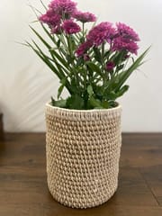 India Art Craft - Natural Jute Planter/ Storage / Organizer/ Side Table Accessory