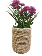 India Art Craft - Natural Jute Planter/ Storage / Organizer/ Side Table Accessory