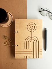 Studio Indigene - A5 Size Sketchbook with Birchwood Cover-Design 2