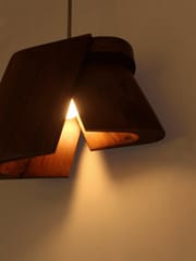 Studio Indigene - Teak Wood - Aavaran Hanging Lamp