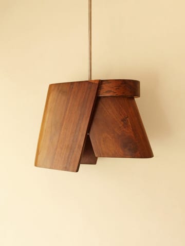 Studio Indigene - Teak Wood - Aavaran Hanging Lamp