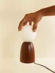 Studio Indigene - Teak Wood Pila Table Lamp