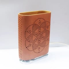 Craftlipi-Buuk Wooden Base Terracotta Table Light