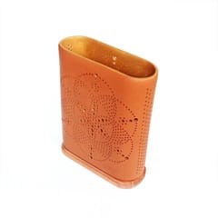 Craftlipi-Buuk Wooden Base Terracotta Table Light