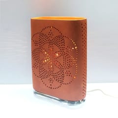 Craftlipi-Buuk Wooden Base Terracotta Table Light