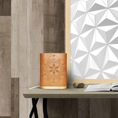Craftlipi-Buuk Wooden Base Terracotta Table Light