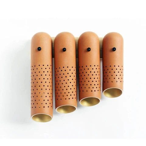 Craftlipi-Flute Terracotta Wall Lights