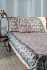 SootiSyahi 'Vatika' Handblock Printed Cotton Bedsheet