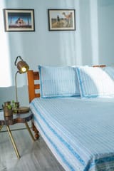 SootiSyahi 'Vertical Garden' Handblock Printed Cotton Bedsheet