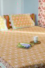 SootiSyahi 'Jungle Tales' Handblock Printed Cotton Bedsheet