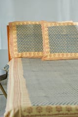 SootiSyahi 'Classic Consorts' Handblock Printed Cotton Bedsheet
