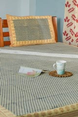 SootiSyahi 'Classic Consorts' Handblock Printed Cotton Bedsheet
