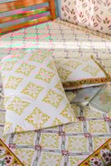 SootiSyahi 'Floral Culture' Handblock Printed Cotton Bedsheet
