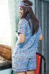 Sootisyahi 'Under the Sky ' Azofree Handblock Printed Pure Cotton Night Suit
