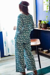 Sootisyahi 'Summer Glory ' Azofree Handblock Printed Pure Cotton Night Suit