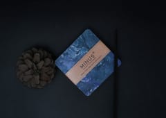 Minus Degre - Handcrafted Recycled Coaster I Cashmere Blue  I Set of 4