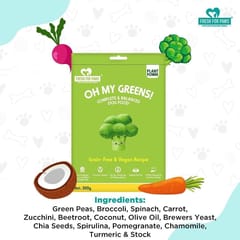Fresh For Paws - Oh My Greens Food for Pet Dogs - 300 gram