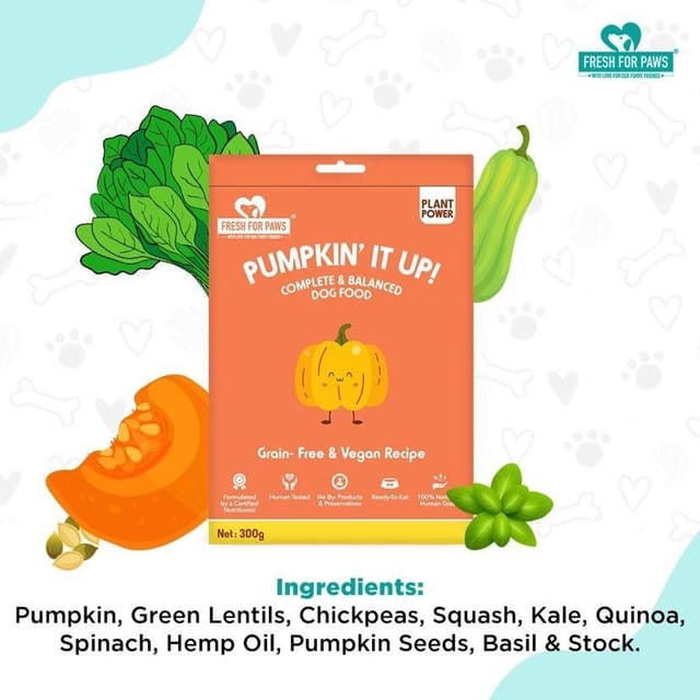 Fresh For Paws - Pumpkin' It Up Food for Pet Dogs - 100 gram