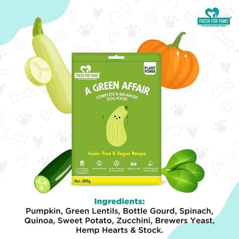 Fresh For Paws - A Green Affair Food for Pet Dogs - 300 gram