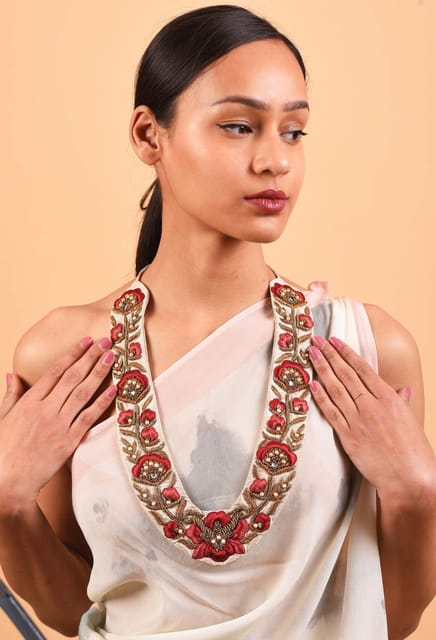 Freeque -  Crest Embroidered Neckpiece