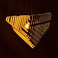 Rhizome-BEND BROAD V-Lamps-made of Bamboo