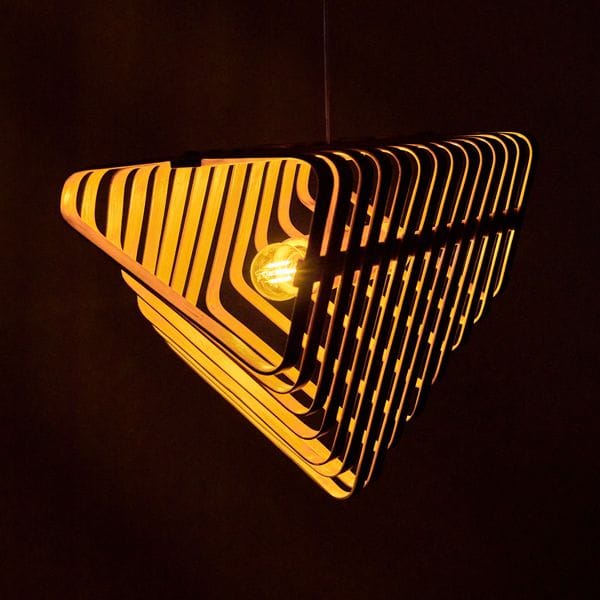 Rhizome-BEND BROAD V-Lamps-made of Bamboo