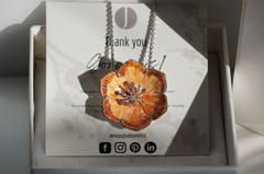 The Joyful Enamelist - Silver Sun Rays Enamel Valley of Flower Pendant