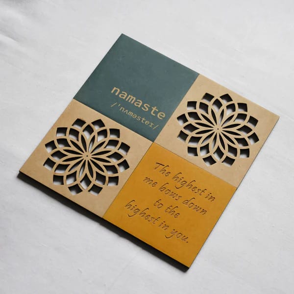 White Light Elements - Namaste Coasters (Set Of 4)