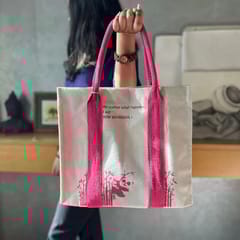White Light Elements - Mindful Tote Bag-Panda Print