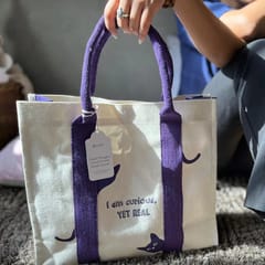 White Light Elements - Mindful Tote Bag-Cat Print