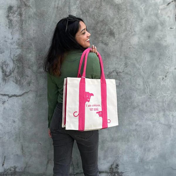 White Light Elements - Mindful Tote Bag-Dog Print
