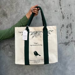 White Light Elements - Mindful Tote Bag-Bird Print