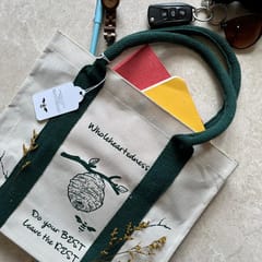 White Light Elements - Mindful Tote Bag-Bee Print