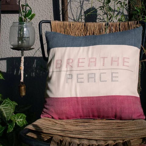 White Light Elements - Breath & Peace Cushion Cover-16"