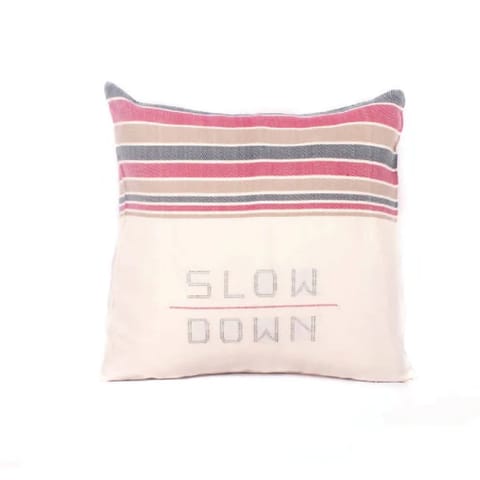 White Light Elements - Slow Down Cushion Cover-16"